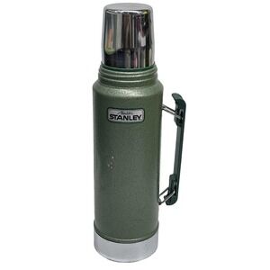 Vtg 1996 Stanley Aladdin Thermos Green A-944DH 1 Quart 32 oz Hot Or Cold Liquids